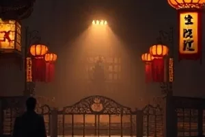 《孤灯夜话》深夜孤灯窗口横版剧集封面